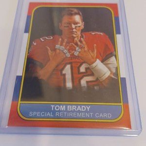 Tom Brady Special Retirement Card Sports Journal only 1000 made